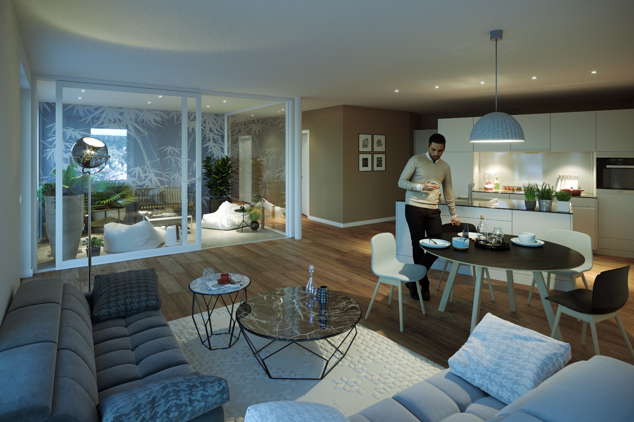 18A01 PJ Winterthur Flat A Evening